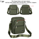 Axyaa Waterproof Single Shoulder Bag with Multiple Layers and Secure Zipper