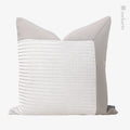 Axyaa Nordic Light Gray Stitching Lumbar Pillow for Winery Restaurant, Hotel, Living Room