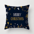Axyaa Christmas Theme Pillowcase for Festive Sofa Decor and Holiday Gift