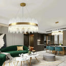 Axyaa Crystal Chandelier: Nordic Light Luxury, Modern & Elegant for Dining Room & Bedroom