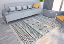 Axyaa Geometric Print Carpet for Boho Home Decor