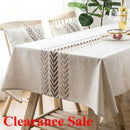 Axyaa Rectangular Tablecloth Fabric Imitation Cotton and Linen Small Fresh