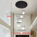 Axyaa Modern Stair Chandelier LED Pendant Ceiling Light for Living Room