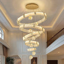 Axyaa Crystal Chandelier Pendant Light for Living Room and Bedroom