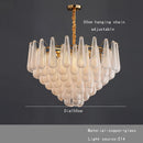 Axyaa Nordic Luxury Gold Glass Chandelier - Home Decoration Lighting