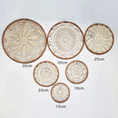 Rattan Grass Weaving Wall Decor, Moroccan Style, Axyaa Livingroom Bedroom Background