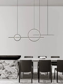 Axyaa Modern Minimalist LED Pendant Lights for Dining Room Chandelier and Kitchen Bar
