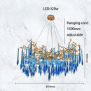 Axyaa Crystal Pendant Lamp for Living Room, Bedroom, Dining Room, and Bar Counter