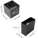 Axya Outdoor LED Wall Lamp - Waterproof Sconce Light for Living Room & Garden