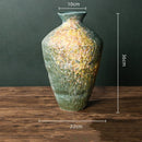 Axyaa Retro Chinese-style Porcelain Flower Vase Set - Earthenware & Kiln-transformed Accessories