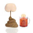 Silicone Poop Tea Infuser by Axyaa: Creative Herbal Strainer for Tea or Coffee