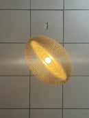 Axyaa Bamboo Wave Chandelier: Hand-woven Nordic Design Pendant Light