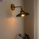 Axyaa Copper LED Wall Lights Modern Style Glass Wall Lamp