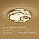 Axyaa Heart Crystal LED Ceiling Lamp for Modern Bedrooms & Living Rooms