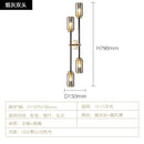 Axyaa Copper Glass LED Wall Lamp for Living Room Bedroom Studio