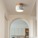 Axyaa Stone Travertine Ceiling Light Modern Indoor Fixture for Bedroom Hallway Staircase