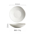Axyaa Matte Striped Ceramic Deep Plate Set - Creative Tableware for Restaurants