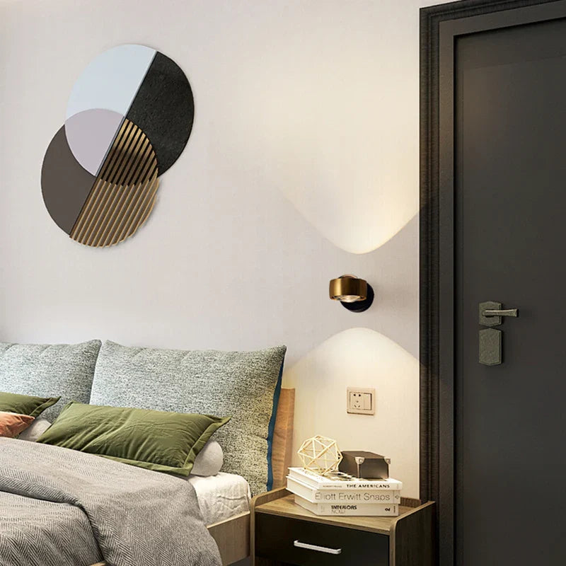 Axyaa LED Projection Wall Lamp for Bedside and Living Room