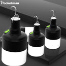 Axya LED Outdoor Camping Lantern USB Rechargeable Waterproof Hanging Tent Light