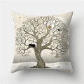 Axyaa Butterfly Cat Animals Design Pillowcase - Nordic Home Decor