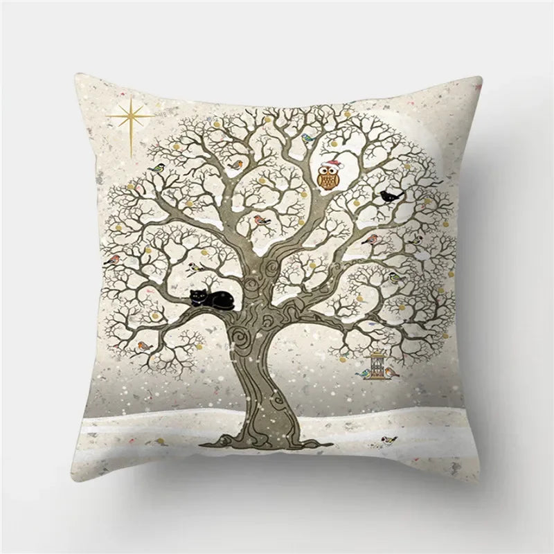 Axyaa Butterfly Cat Animals Design Pillowcase - Nordic Home Decor
