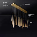 Axyaa Classic Crystal Brass Black Chandelier for Living Dining Room