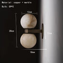 Axyaa Alabaster LED Wall Lamp, Hand-Forged Sconce Light for Home Decor