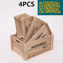 Axyaa Vintage Wooden Frame Storage Boxes Set of 4