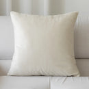 Axyaa Beige Yarn-Dyed Sofa Pillow Cover: 45X45 Headboard Cushion for Stylish Living Room
