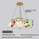 Axyaa Glass Teardrop Chandelier Modern Artistic Designer Pendant Light