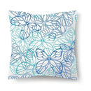 Axyaa Flower Print Nordic Pillowcase - 45x45CM Decorative Sofa Cushion Cover
