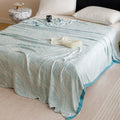 Axyaa Bamboo Fiber Jacquard Double-layer Gauze Cold Blanket Towel Quilt