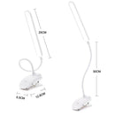 Axyaa LED Reading Light Clamp 3 Color 10 Brightness Desk Lamp Gooseneck Book Kids Night Light