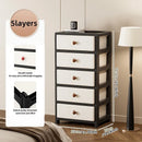 Axyaa 13.8 Inch Drawer Storage Cabinet, 3-6 Tier, Large Capacity, Multi-Color Options