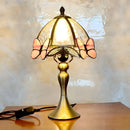 Axyaa Butterfly Glass Table Lamp: French Retro Style LED Decoration for Home and Dining Hall