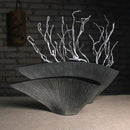 Nordic Resin Vase Fan-shaped Decoration Modern Abstract Crafts for Home Decor by Axyaa