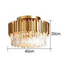 Axyaa Crystal Ceiling Chandelier: Luxury LED Lighting for Modern Living Spaces