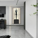 Abstract Figure Luminous Interior Canvas Painting Wall Lamps by Axyaa