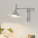 Axyaa Swing Arm Wall Lamp - Retro Foldable Bedroom Reading Light