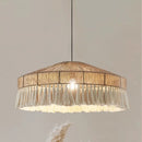 Axyaa Hemp Rope Chandelier: Nordic Minimal LED Pendant Light