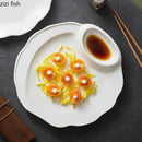 Axyaa Ceramic Snack Plate Set for Molecular Cuisine and Desserts