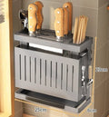 Axyaa Stainless Steel Wall-Mounted Kitchen Storage Rack