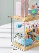 Axyaa Anime Figure Display Case for Q Version Collectibles