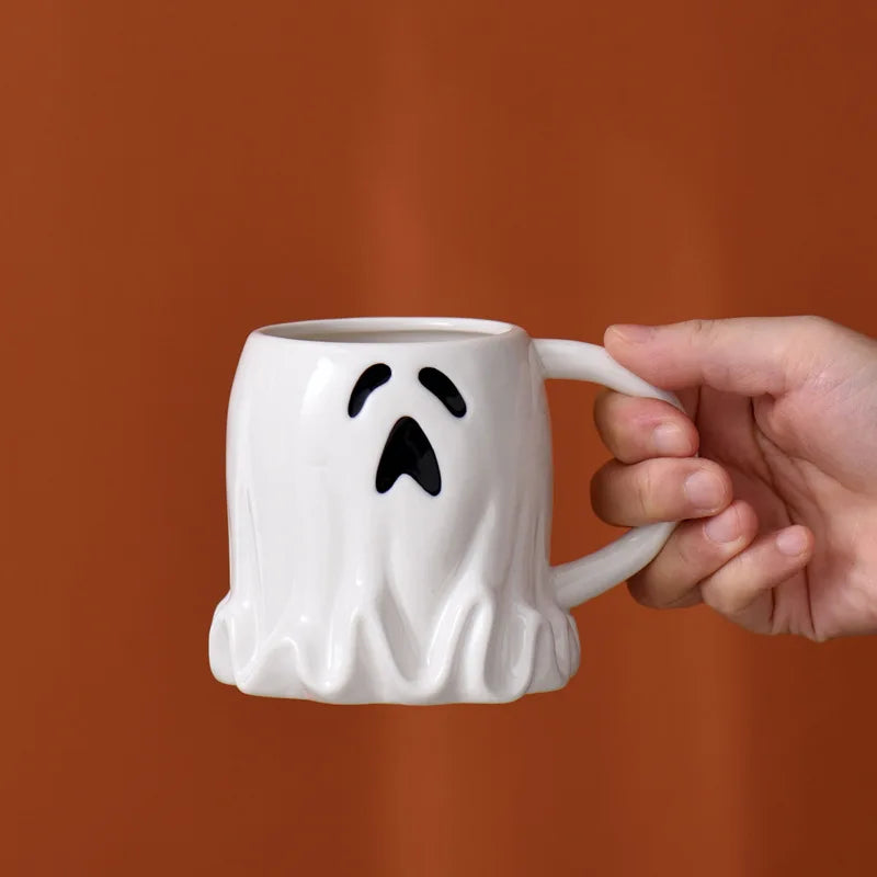 Axya Ghostly Elves Ceramic Mug - Funny Halloween Birthday Coffee Cup