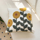 Axyaa Nordic Fresh Flower Embroidered Pillowcase - Home Decor Sofa Cushion Cover