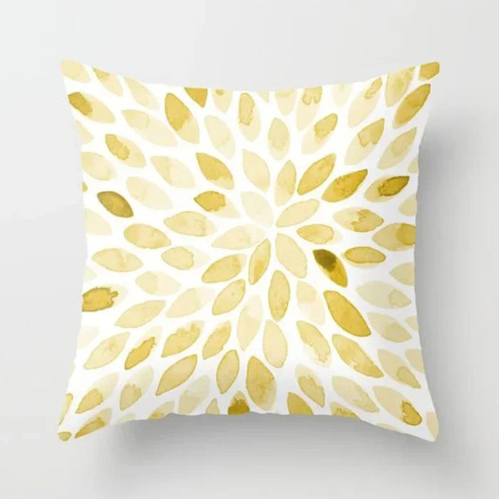 Yellow Giraffe Design Throw Pillow Cover for Home Decor by Axyaa