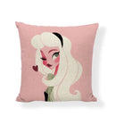 Axyaa Fairy Tale Violin Mermaid Pillowcase in Cartoon Style for Home Decor