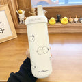 Axyaa Bear Stainless Steel Tumbler 850ml Thermos Cup - Kawaii Boba Tea Water Bottle