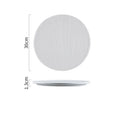 Axyaa Irregular Texture Ceramic Flat Plate for Restaurant and Molecular Cuisine