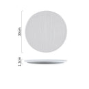 Axyaa Irregular Texture Ceramic Flat Plate for Restaurant and Molecular Cuisine